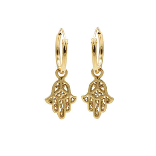 Karma Symbols earring Hand of Fatima