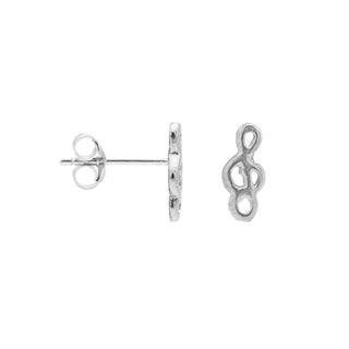 Koop silver Karma Symbols earring Music