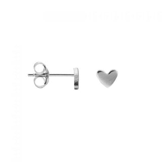 Karma symbols earring mini hearts silver