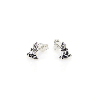 Koop silver Karma Symbols Earring Buddha