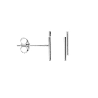 Koop silver Karma symbols earring double round