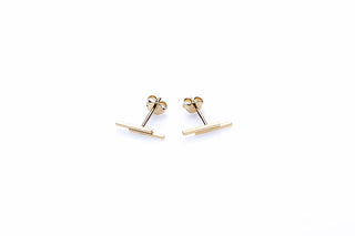Karma Symbols Ear stud double square