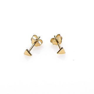 Karma Symbols ear stud triangle gold