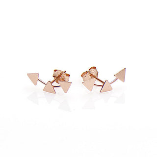 Karma symbols earring triples triangle