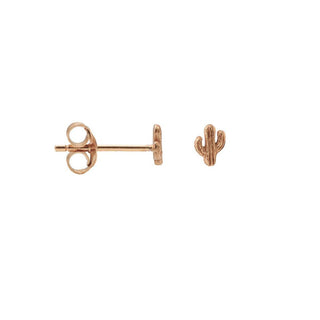 Koop rose Karma symbols earring cactus
