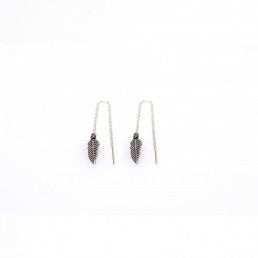 Karma-pull-through-oorbel-m1802-feather-zilver