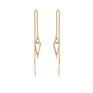 Karma earring pull through triangle