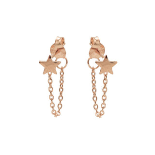 Koop rose Karma chain earring star