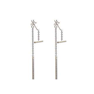 Karma Pull Through Earring Square Tubes