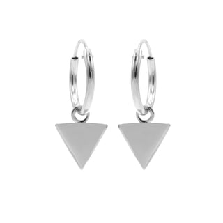 Kopen zilver Karma Symbols oorbel Triangle