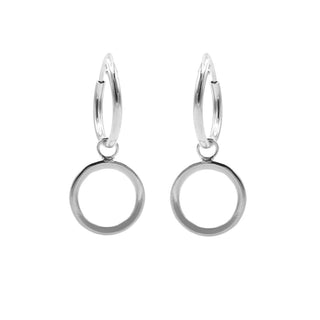 Karma symbols earring open circle