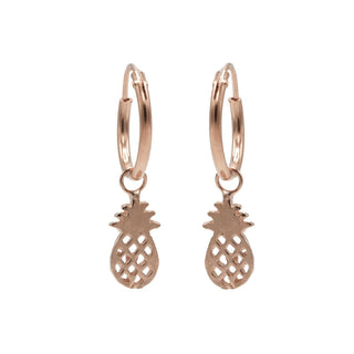 Kopen rose Karma Symbols Oorbel Pineapple