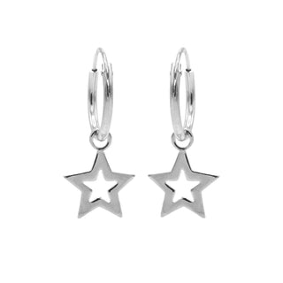 Karma symbols oorbel open star