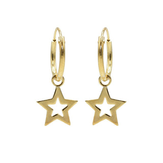 Karma symbols oorbel open star