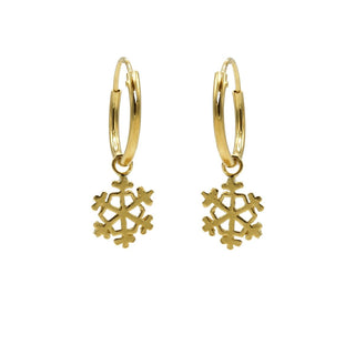 Kopen goud Karma Symbols oorbel Snowflake