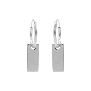 Karma Symbols oorbel Rectangle