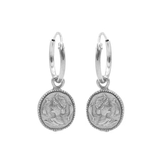 Karma Symbols oorbel Coin