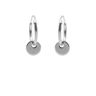 Kopen zilver Karma Symbols Oorbel small Discus