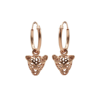 Karma symbols oorbel leopard