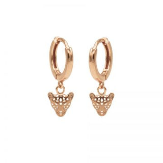 Karma hinged hoops symbool leopard