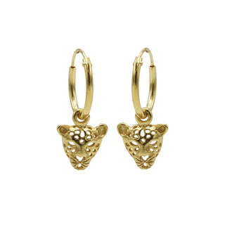 Karma symbols oorbel leopard