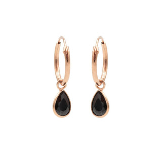 Karma Symbols oorbel drop crystal