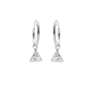 Karma symbols oorbel zirconia triangle