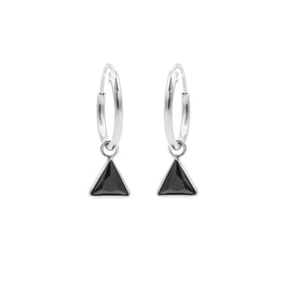 Karma Symbols oorbel zirconia triangle