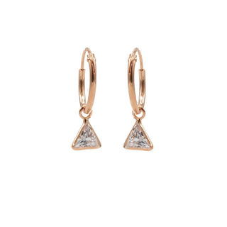Karma symbols oorbel zirconia triangle