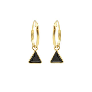 Karma Symbols oorbel zirconia triangle