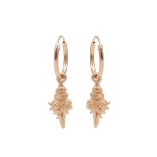 Kopen rose Karma Symbols oorbel Shell