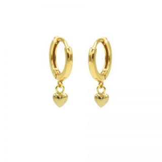 Kopen goud Karma hinged hoops symbool heart 2