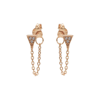 Karma Chain earring Triangle