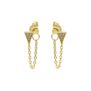 Karma Chain earring Triangle