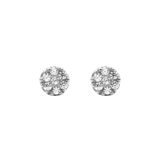 Karma Symbols earring zirconia disc