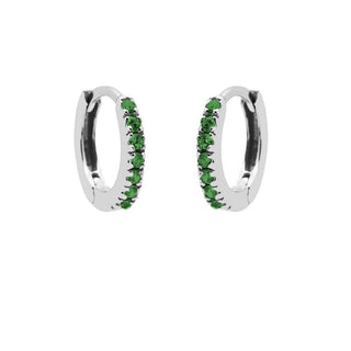 Kaufen grun Karma Ohrringe Strass Silber