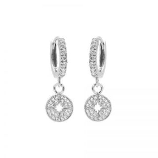 Karma creool symbool zirkonia disc morning star zilver M2955
