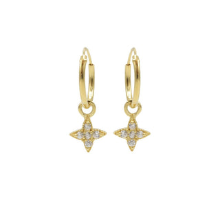 Karma Symbols oorbel Zirconia Morningstar