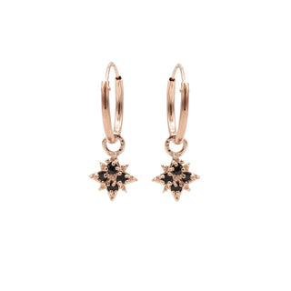 Karma Symbols oorbel Black Zirconia Morningstar