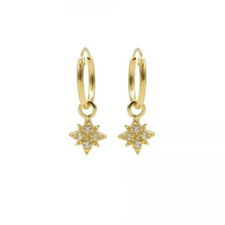Kopen goud Karma Symbols oorbel Morningstar