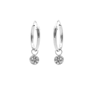 Karma Symbols oorbel Zirconia Mini Disc