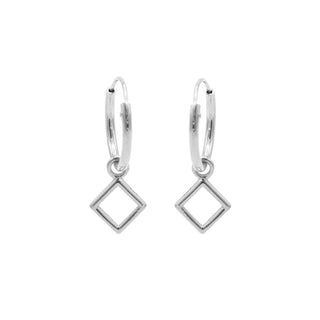 Kopen zilver Karma symbols creool open square