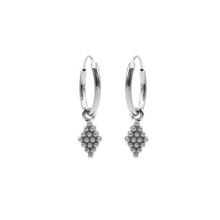Kopen zilver Karma symbols oorhanger grapes