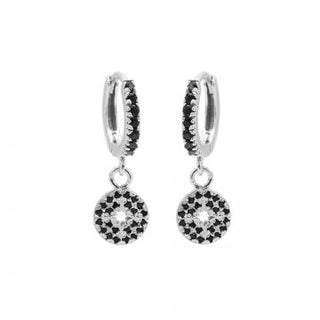 Karma creool symbool zirkonia disc morning star zilver M2955