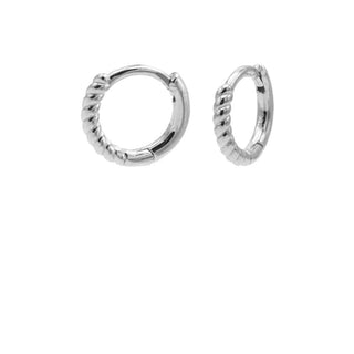Karma Earrings Twisted Hoop