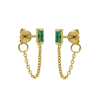 Karma Oorknoppen chain zirkonia single