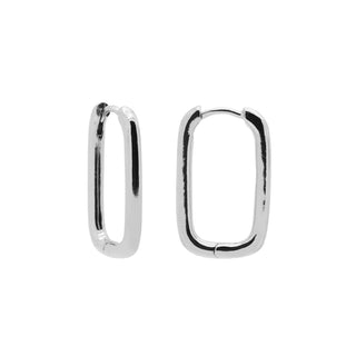 Karma-Ohrringe, quadratischer Ring