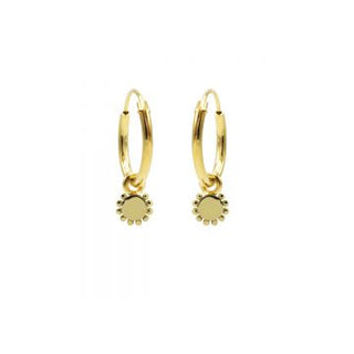Kopen goud Karma Creool Symbool Round Dotty Disc