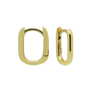 Kaufen gold Karma Ohrringe schlicht oval