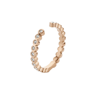 Melano Twisted ring Tina CZ Rosé (50-60MM)